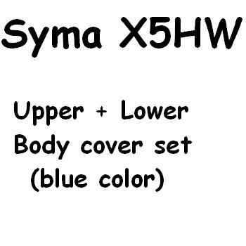 SYMA-X5HC-X5HW Quad Copter parts Upper + Lower body cover (X5HW blue) - Click Image to Close